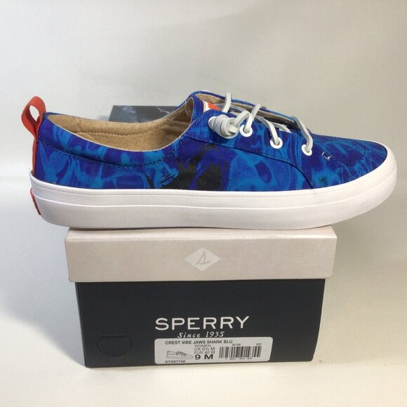 NEW Sperry Shoes Jaws Shark Blue Crest Vibe Women Size 9 - Picture 6 of 9